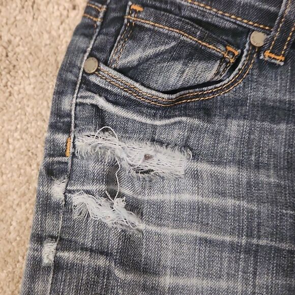 Paige Denim "Hidden Hills" Distressed Bootcut Jeans Size 26 US 2 - Picture 3 of 11